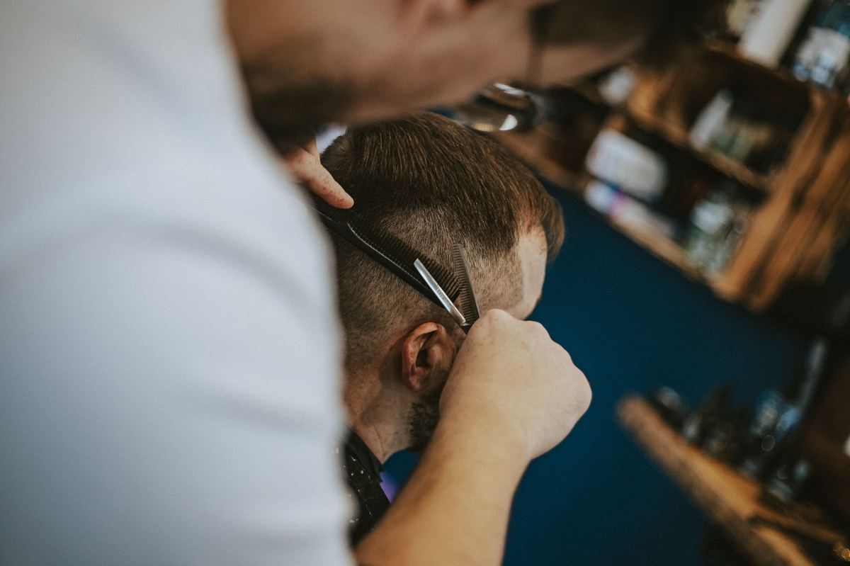 Corte con máquina y degradado